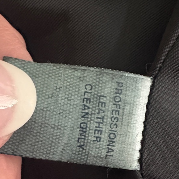 GAP Womens Black‎ Leather Jacket L - Picture 2 of 8